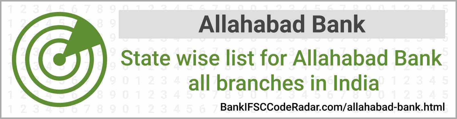 Allahabad Bank All Branches India