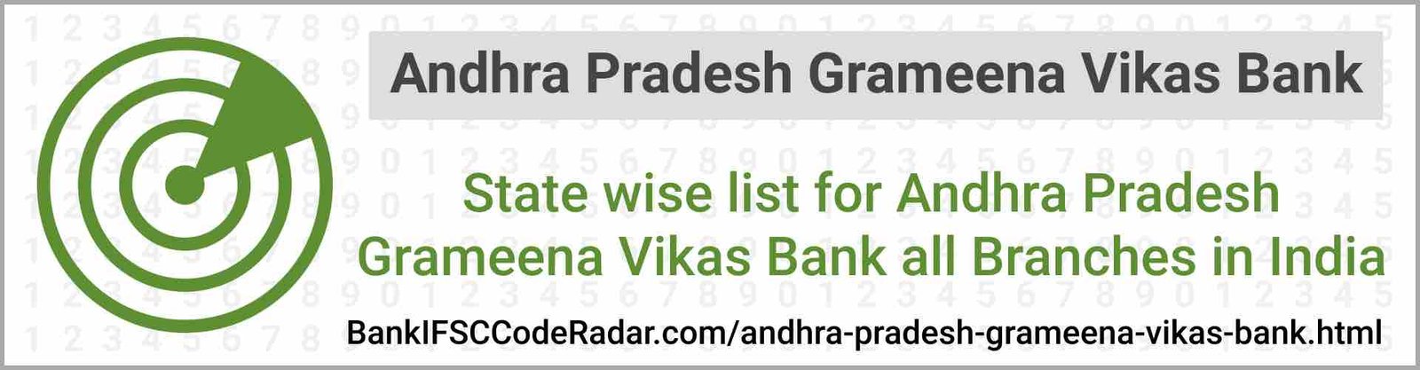 Andhra Pradesh Grameena Vikas Bank All Branches India