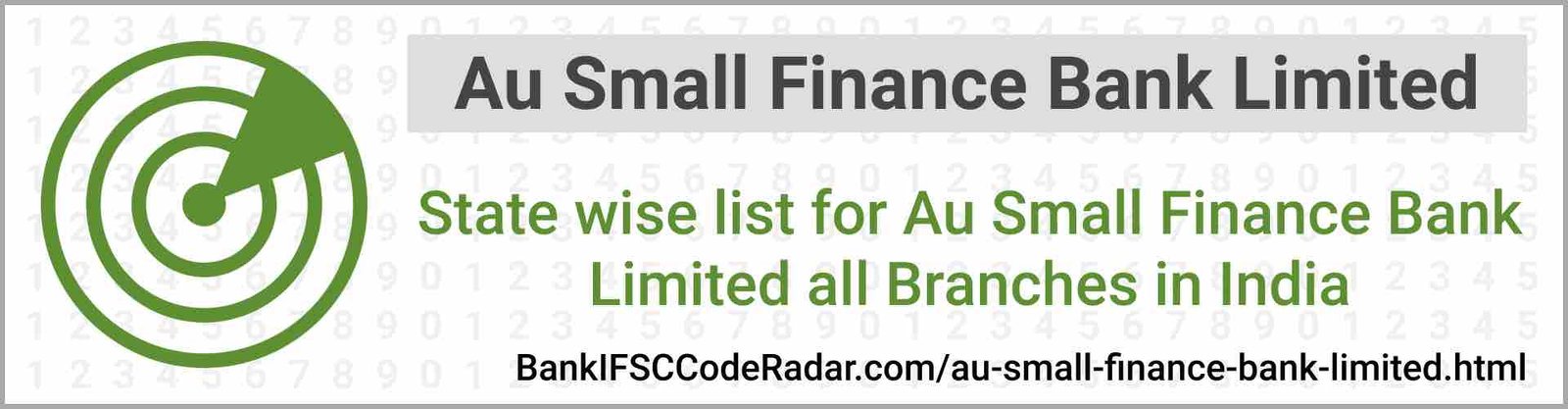 Au Small Finance Bank Limited All Branches India
