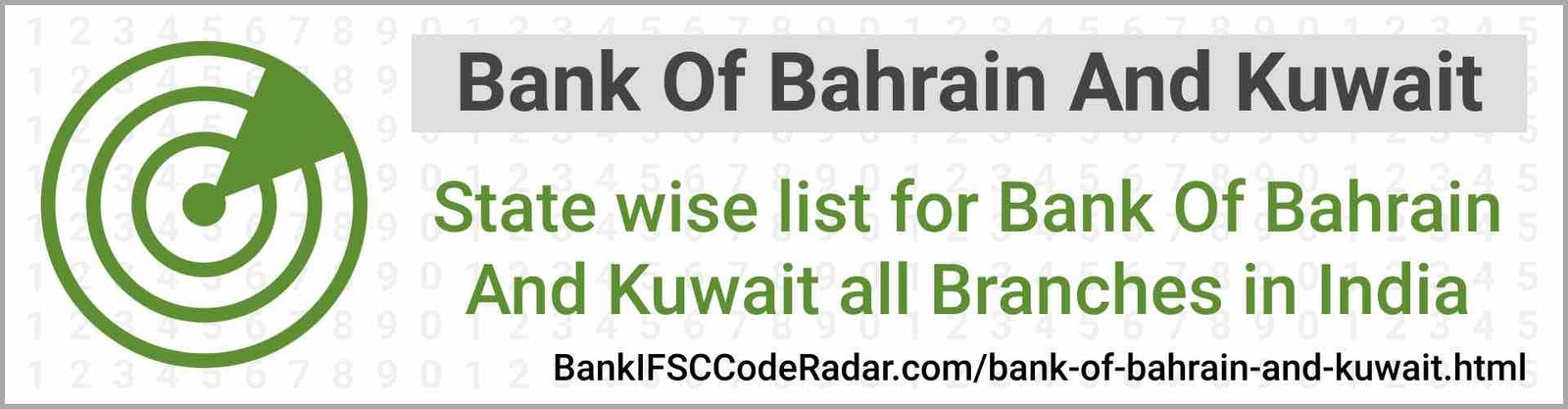 Bank Of Bahrain And Kuwait All Branches India