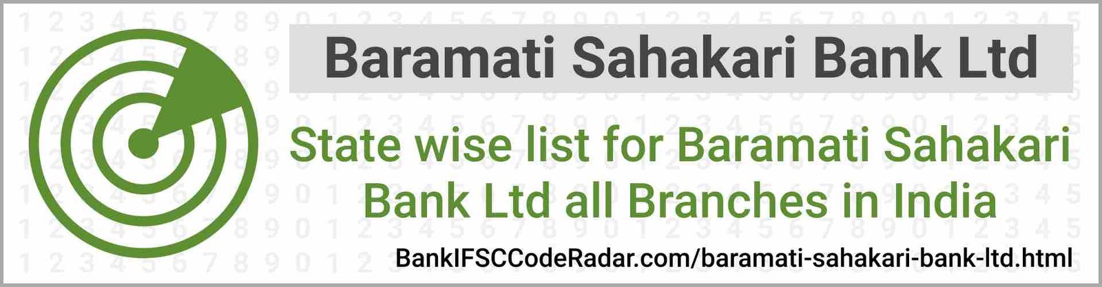 Baramati Sahakari Bank Ltd All Branches India