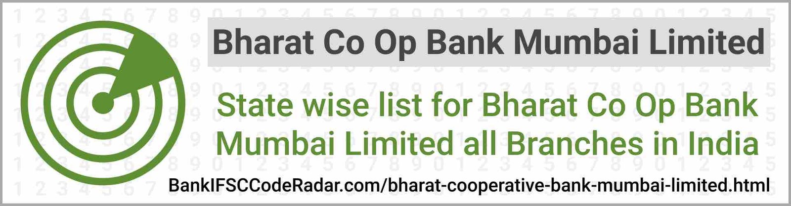 Bharat Cooperative Bank Mumbai Limited All Branches India