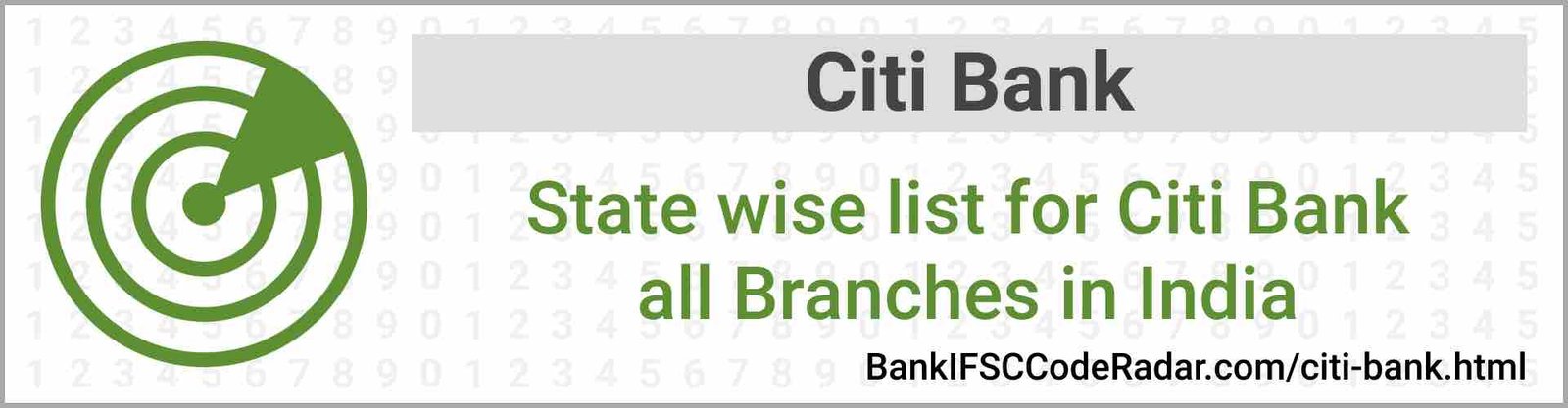 Citi Bank All Branches India