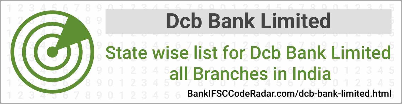 Dcb Bank Limited All Branches India