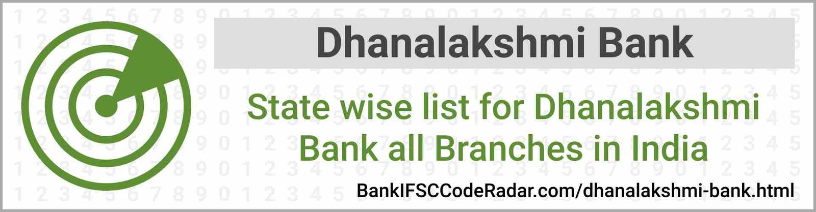 Dhanalakshmi Bank All Branches India