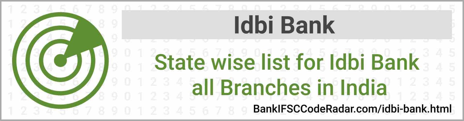 Idbi Bank All Branches India