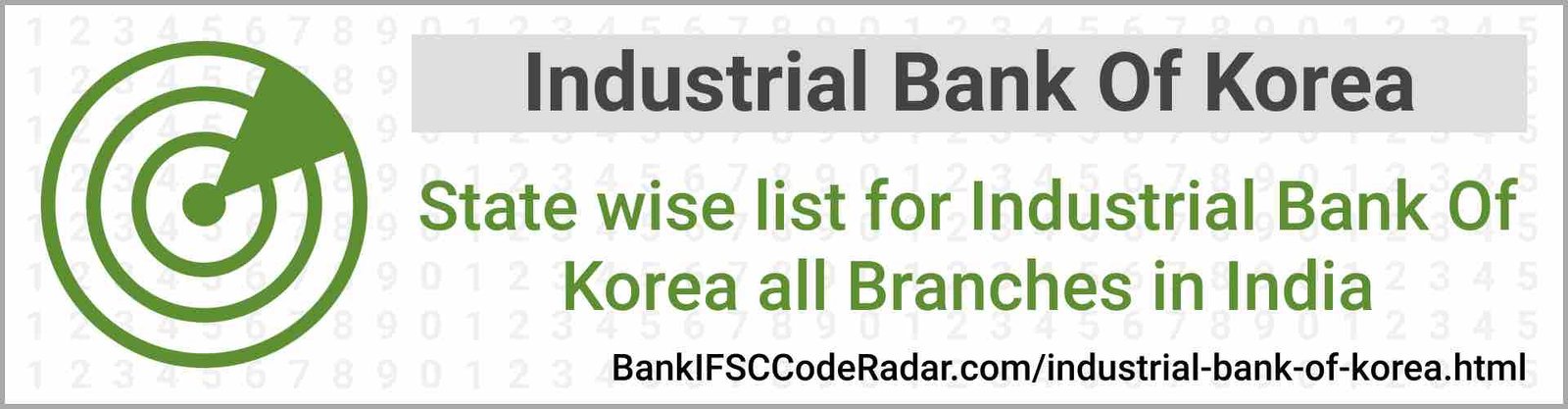 Industrial Bank Of Korea All Branches India