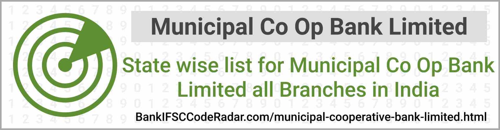 Municipal Cooperative Bank Limited All Branches India