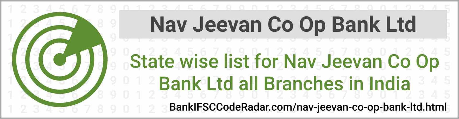 Nav Jeevan Co Op Bank Ltd All Branches India