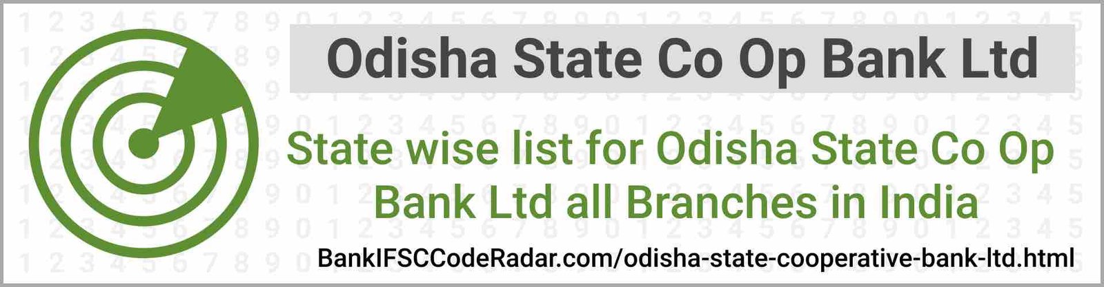 Odisha State Cooperative Bank Ltd All Branches India