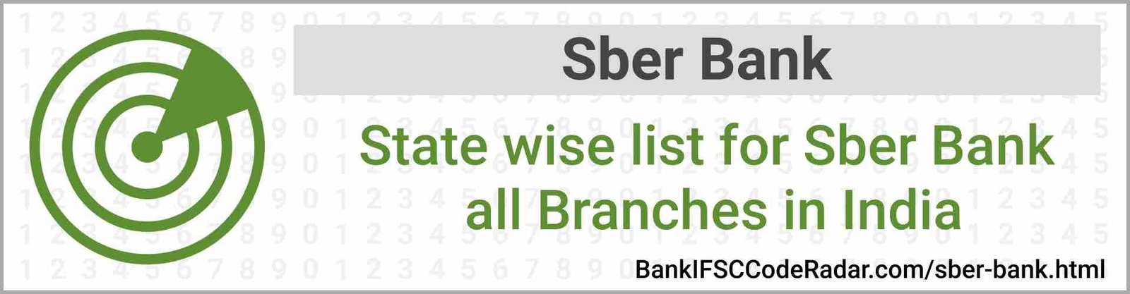 Sber Bank All Branches India