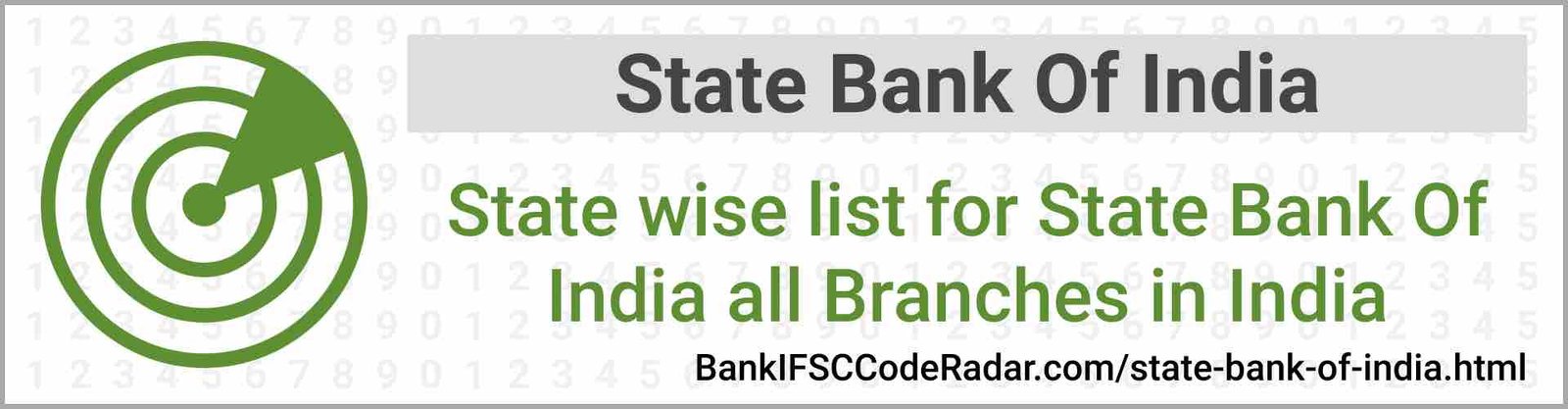 State Bank Of India All Branches India