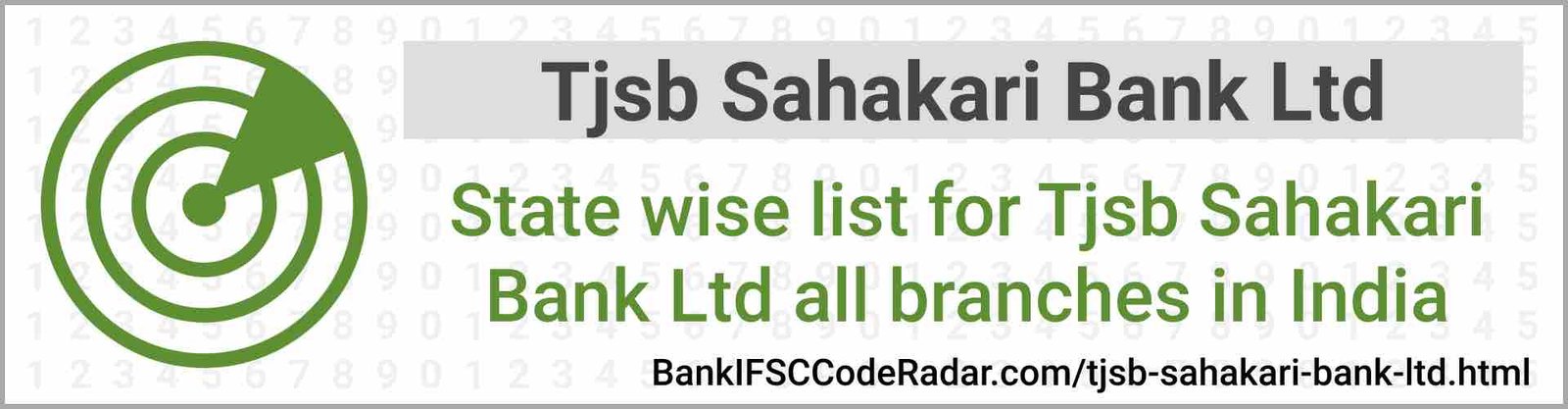 Tjsb Sahakari Bank Ltd All Branches India