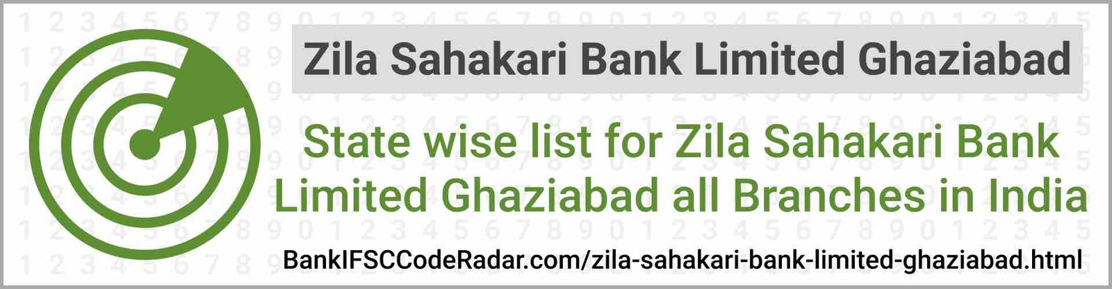 Zila Sahakari Bank Limited Ghaziabad All Branches India